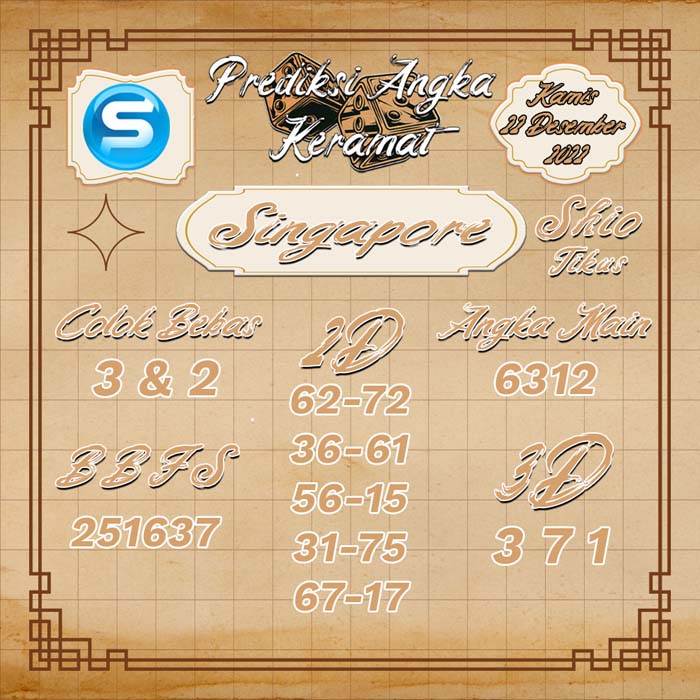 PREDIKSI SGP HARI INI KERAMAT