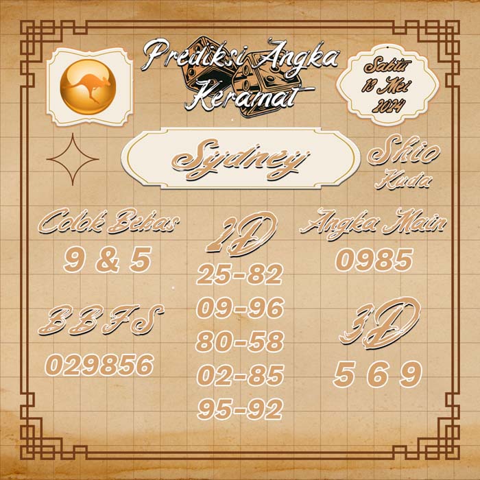 PREDIKSI SYDNEY ANGKA KERAMAT