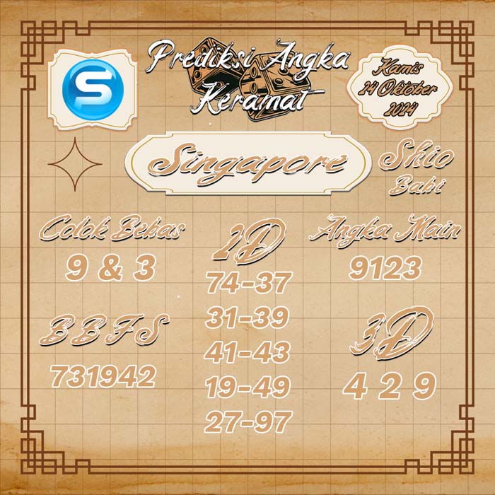 PREDIKSI SINGAPORE ANGKA KERAMAT