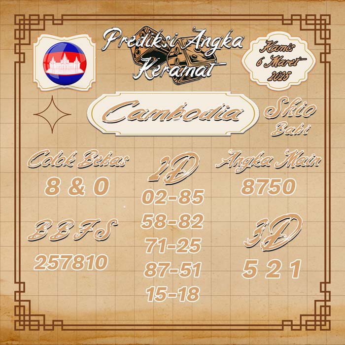 PREDIKSI CAMBODIA ANGKA KERAMAT