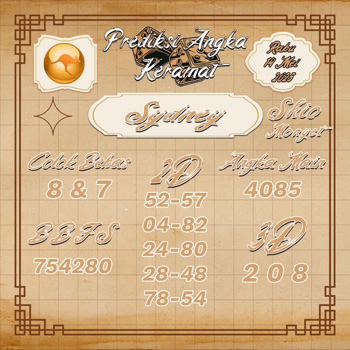 PREDIKSI SYDNEY ANGKA KERAMAT