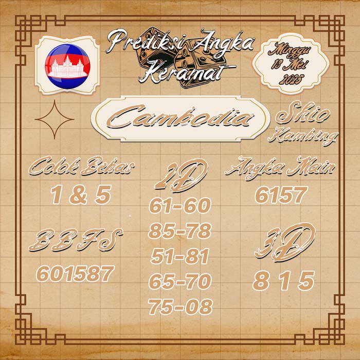 PREDIKSI CAMBODIA ANGKA KERAMAT