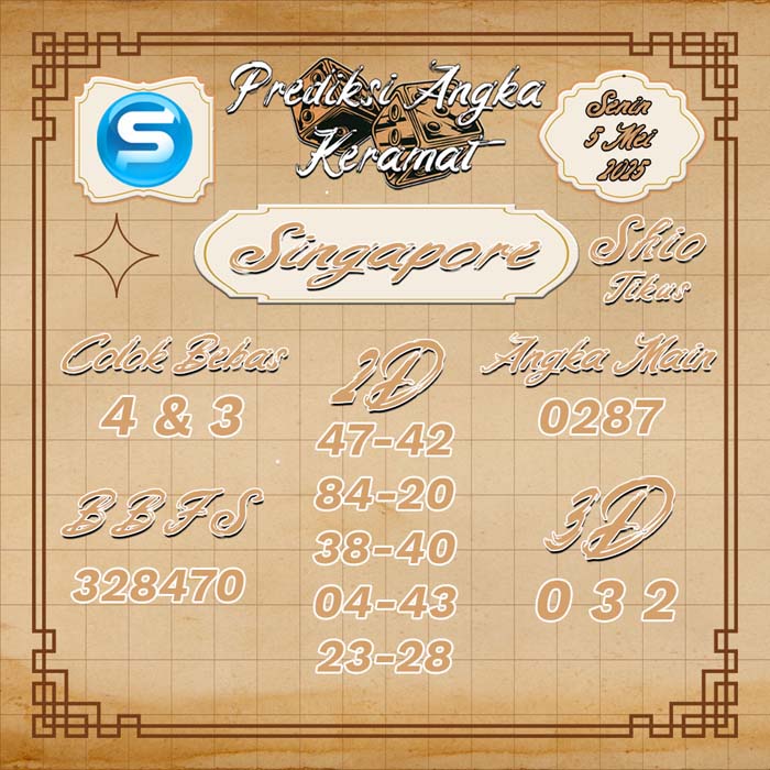 PREDIKSI SINGAPORE ANGKA KERAMAT