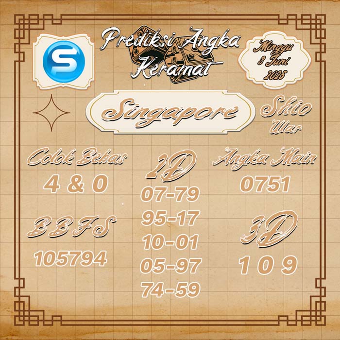PREDIKSI SINGAPORE ANGKA KERAMAT