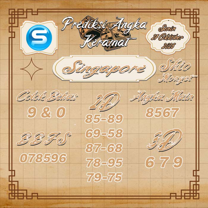 PREDIKSI SINGAPORE ANGKA KERAMAT