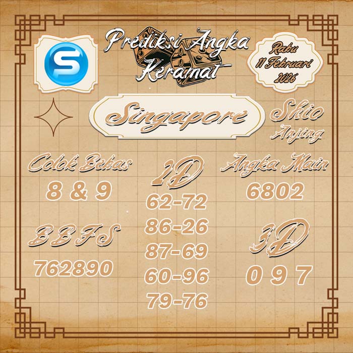 PREDIKSI SINGAPORE ANGKA KERAMAT