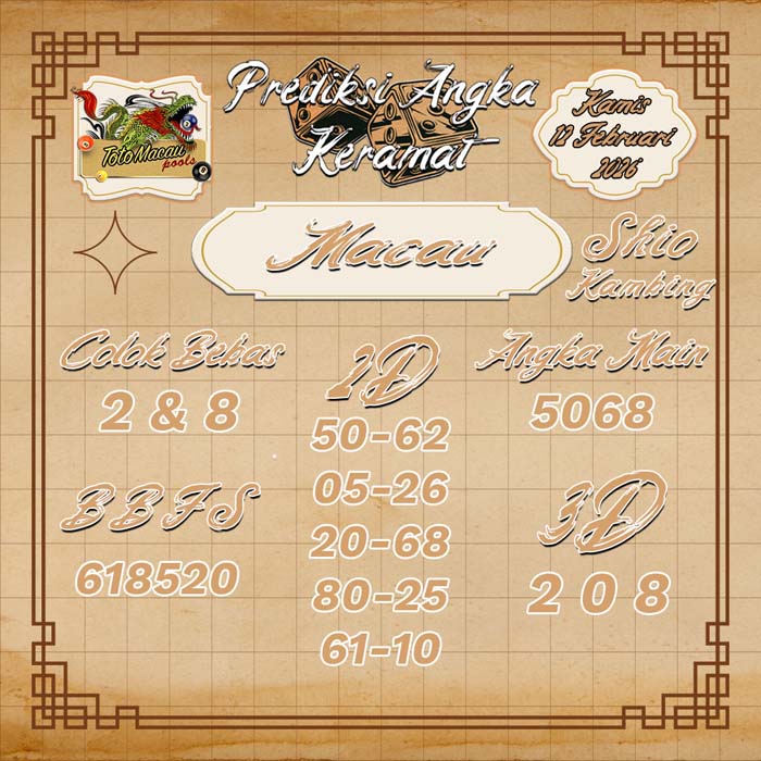 PREDIKSI MACAU ANGKA KERAMAT