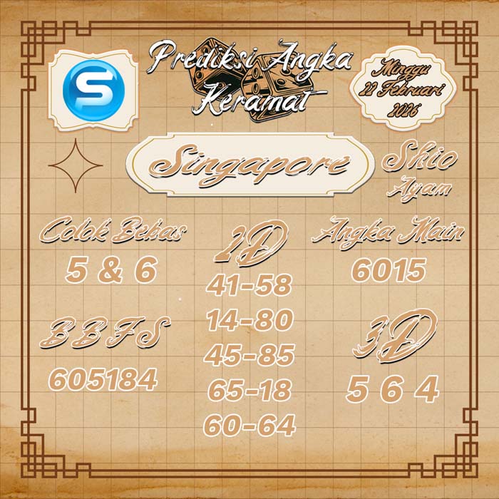 PREDIKSI SINGAPORE ANGKA KERAMAT
